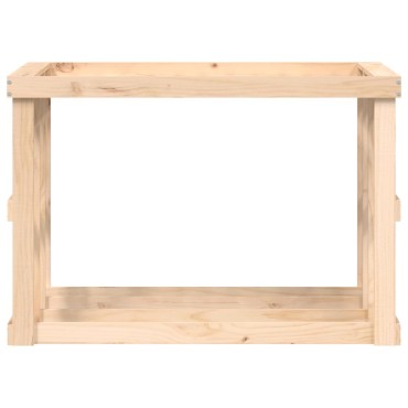 vidaXL Ξυλοθήκη Εξ. Χώρου 108x52x74 εκ. από Μασίφ Ξύλο Πεύκου