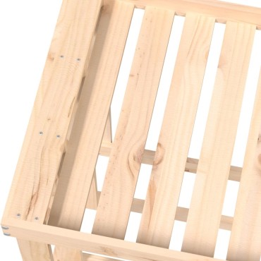 vidaXL Ξυλοθήκη Εξ. Χώρου 108x52x74 εκ. από Μασίφ Ξύλο Πεύκου