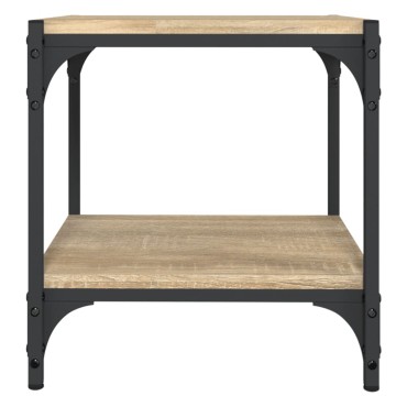 vidaXL Έπιπλο Τηλεόρασης Sonoma Δρυς 40x33x41cm Επεξ. Ξύλο & Ατσάλι