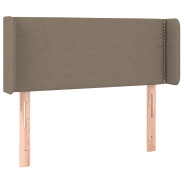 vidaXL Κεφαλάρι Κρεβατιού LED Taupe 93x16x78/88cm Υφασμάτινο 1 τεμ.