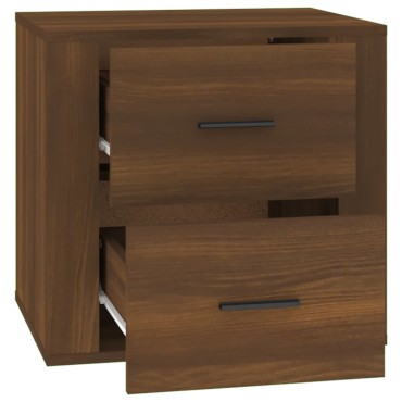 vidaXL Κομοδίνο Καφέ Δρυς 50x39x47cm 1 τεμ.