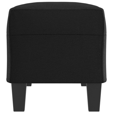 vidaXL Πάγκος Μαύρο 100x35x41cm από Συνθετικό Δέρμα 1 τεμ.