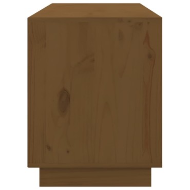 vidaXL Έπιπλο Τηλεόρασης Καφέ Μελί 176x37x47,5cm από Μασίφ Ξύλο Πεύκου