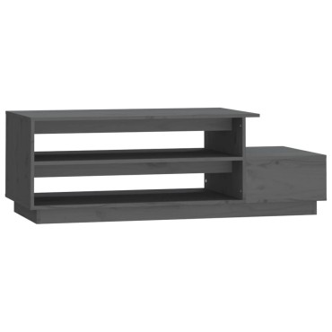 vidaXL Τραπεζάκι Σαλονιού Γκρι 100x50x40,5cm από Μασίφ Ξύλο Πεύκου 1 τεμ.