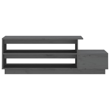 vidaXL Τραπεζάκι Σαλονιού Γκρι 100x50x40,5cm από Μασίφ Ξύλο Πεύκου 1 τεμ.
