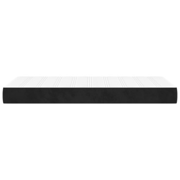 vidaXL Στρώμα με Pocket Springs Μαύρο 90x200x20cm Βελούδινο 1 τεμ. - Μονό