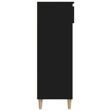 vidaXL Παπουτσοθήκη Μαύρη 40x36x105cm από Επεξεργασμένο Ξύλο