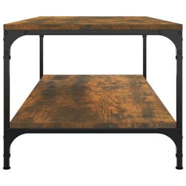 vidaXL Τραπεζάκι Σαλονιού Καπνιστή Δρυς 100x50x40cm Επεξεργ. Ξύλο 1 τεμ.