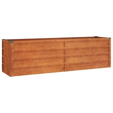 vidaXL Ζαρντινιέρα Σκουριασμένο 160x40x45 εκ. Ατσάλι Σκληρυθέν Αέρα