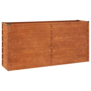 vidaXL Ζαρντινιέρα Σκουριασμένο 160x40x77 εκ. Ατσάλι Σκληρυθέν Αέρα