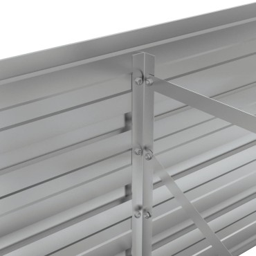 vidaXL Ζαρντινιέρα Σκουριασμένο 240x80x45 εκ. Ατσάλι Σκληρυθέν Αέρα