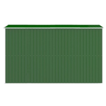 vidaXL Αποθήκη Κήπου Πράσινη 192x357x223 εκ. Γαλβανισμένο Ατσάλι