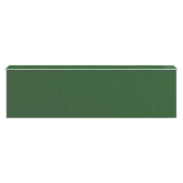 vidaXL Αποθήκη Κήπου Πράσινη 192x606x223 εκ. Γαλβανισμένο Ατσάλι