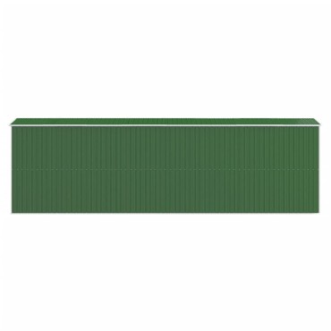 vidaXL Αποθήκη Κήπου Πράσινη 192x689x223 εκ. Γαλβανισμένο Ατσάλι