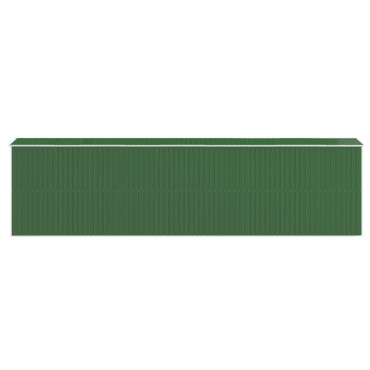 vidaXL Αποθήκη Κήπου Πράσινη 192x772x223 εκ. Γαλβανισμένο Ατσάλι