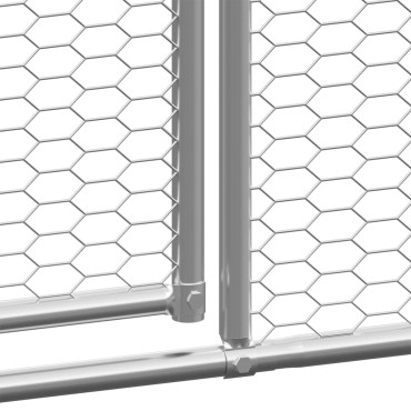vidaXL Κοτέτσι - Κλουβί Εξωτ. Χώρου 2x12x2 μ. από Γαλβανισμένο Χάλυβα