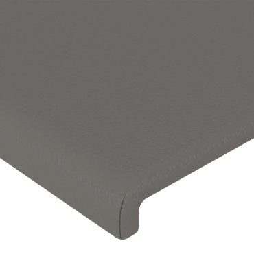 vidaXL Κεφαλάρι Κρεβατιού LED Γκρι 160x5x118/128 εκ 1 τεμ.
