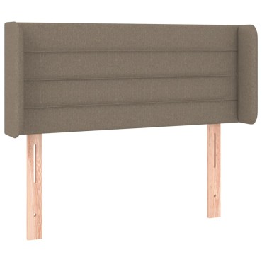 vidaXL Κεφαλάρι Κρεβατιού LED Taupe 83x16x78/88cm Υφασμάτινο 1 τεμ.