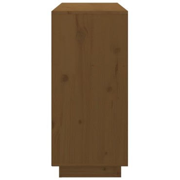 vidaXL Ντουλάπι Καφέ Μελί 111x34x75cm από Μασίφ Ξύλο Πεύκου 1 τεμ.