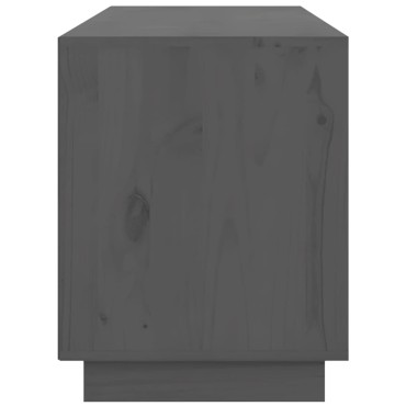 vidaXL Έπιπλο Τηλεόρασης Γκρι 176x37x47,5cm από Μασίφ Ξύλο Πεύκου