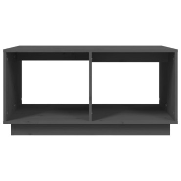 vidaXL Τραπεζάκι Σαλονιού Γκρι 80x50x40cm από Μασίφ Ξύλο Πεύκου 1 τεμ.