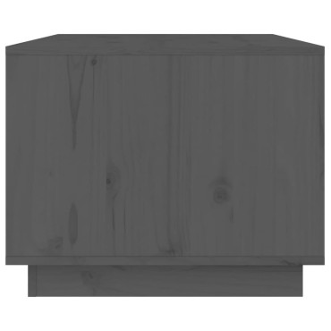 vidaXL Τραπεζάκι Σαλονιού Γκρι 80x50x40cm από Μασίφ Ξύλο Πεύκου 1 τεμ.