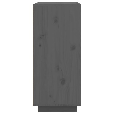 vidaXL Συρταριέρα Γκρι 60x35x80cm από Μασίφ Ξύλο Πεύκου 1 τεμ.