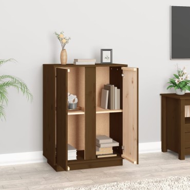 vidaXL Ντουλάπι Καφέ Μέλι 60x35x80cm από Μασίφ Ξύλο Πεύκου 1 τεμ.