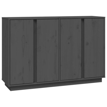 vidaXL Συρταριέρα Γκρι 120x35x80cm από Μασίφ Ξύλο Πεύκου 1 τεμ.