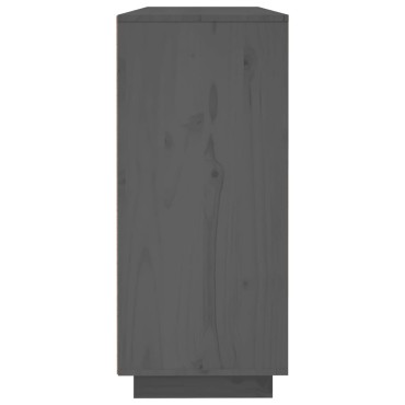 vidaXL Συρταριέρα Γκρι 120x35x80cm από Μασίφ Ξύλο Πεύκου 1 τεμ.