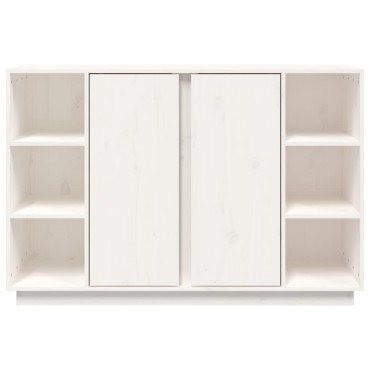 vidaXL Ντουλάπι Λευκό 120x35x80cm από Μασίφ Ξύλο Πεύκου 1 τεμ.