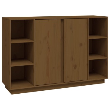 vidaXL Ντουλάπι Καφέ Μελί 120x35x80cm από Μασίφ Ξύλο Πεύκου 1 τεμ.