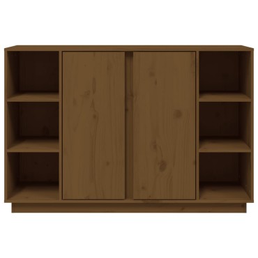 vidaXL Ντουλάπι Καφέ Μελί 120x35x80cm από Μασίφ Ξύλο Πεύκου 1 τεμ.