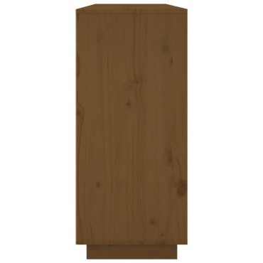 vidaXL Ντουλάπι Καφέ Μελί 120x35x80cm από Μασίφ Ξύλο Πεύκου 1 τεμ.