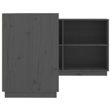 vidaXL Γραφείο Γκρι 110x50x75cm από Μασίφ Ξύλο Πεύκου 1 τεμ.