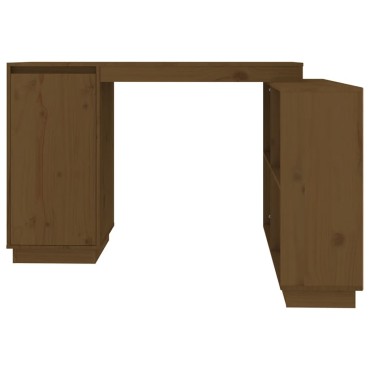 vidaXL Γραφείο Καφέ Μελί 110x50x75cm από Μασίφ Ξύλο Πεύκου 1 τεμ.