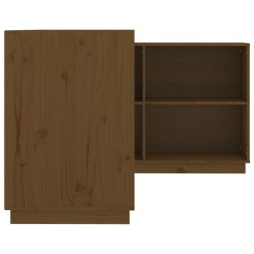 vidaXL Γραφείο Καφέ Μελί 110x50x75cm από Μασίφ Ξύλο Πεύκου 1 τεμ.