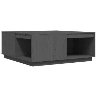 vidaXL Τραπεζάκι Σαλονιού Γκρι 100x101x40,5cm από Μασίφ Ξύλο Πεύκου 1 τεμ.