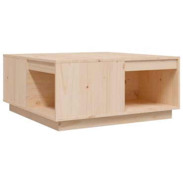 vidaXL Τραπεζάκι Σαλονιού 80x81x36,5cm από Μασίφ Ξύλο Πεύκου 1 τεμ.
