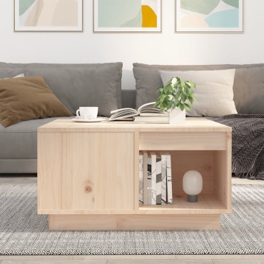 vidaXL Τραπεζάκι Σαλονιού 60x61x32,5cm από Μασίφ Ξύλο Πεύκου 1 τεμ.