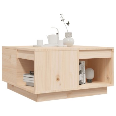 vidaXL Τραπεζάκι Σαλονιού 60x61x32,5cm από Μασίφ Ξύλο Πεύκου 1 τεμ.