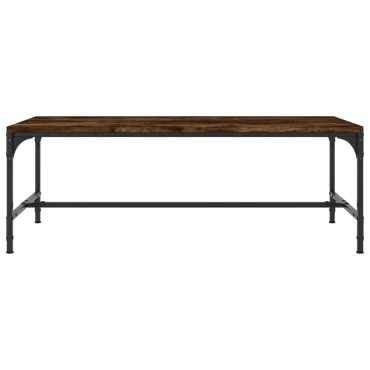 vidaXL Τραπεζάκι Σαλονιού Καπνιστή Δρυς 100x50x35cm Επεξεργ. Ξύλο 1 τεμ.