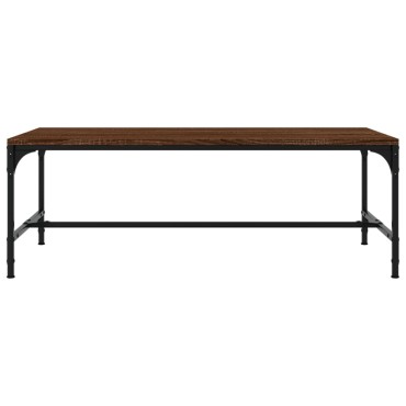vidaXL Τραπεζάκι Σαλονιού Καφέ Δρυς 100x50x35cm Επεξεργασμ. Ξύλο 1 τεμ.