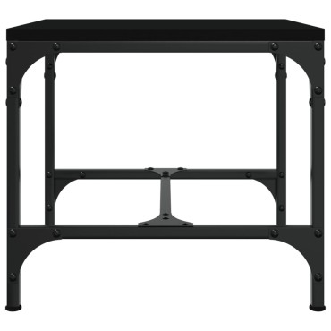 vidaXL Τραπεζάκι Σαλονιού Μαύρο 50x50x35cm από Επεξεργασμένο Ξύλο 1 τεμ.