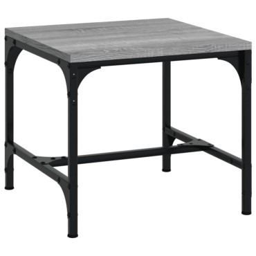 vidaXL Τραπεζάκι Σαλονιού Γκρι Sonoma 50x50x35cm Επεξεργασμένο Ξύλο 1 τεμ.