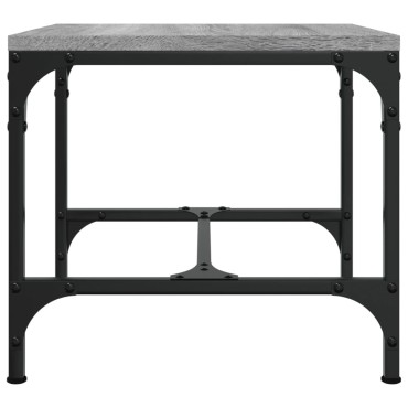 vidaXL Τραπεζάκι Σαλονιού Γκρι Sonoma 50x50x35cm Επεξεργασμένο Ξύλο 1 τεμ.