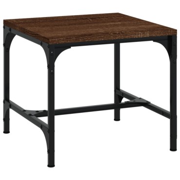 vidaXL Τραπεζάκι Σαλονιού Καφέ Δρυς 50x50x35cm Επεξεργασμ. Ξύλο 1 τεμ.