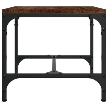 vidaXL Τραπεζάκι Σαλονιού Καφέ Δρυς 50x50x35cm Επεξεργασμ. Ξύλο 1 τεμ.