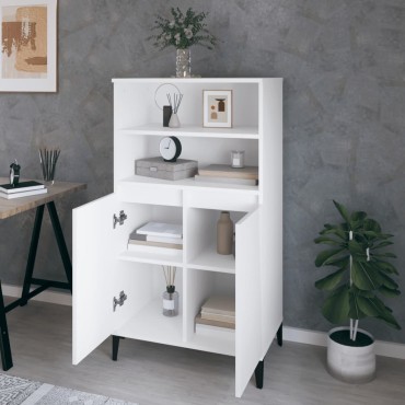 vidaXL Ντουλάπι Λευκό 60x36x110cm από Επεξεργασμένο Ξύλο 1 τεμ.
