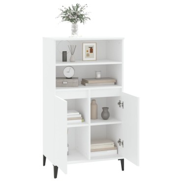 vidaXL Ντουλάπι Λευκό 60x36x110cm από Επεξεργασμένο Ξύλο 1 τεμ.